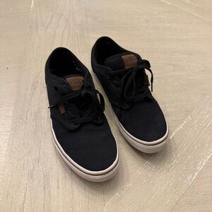 Vans Kids Black Canvas Sneakers